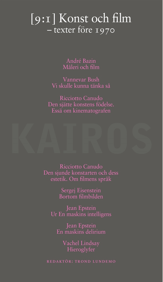 Konst och Film. Texter före 1970