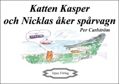 Katten Kasper och Nicklas åker spårvagn