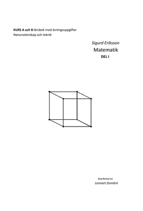 Sigurd Eriksson Matematik DEL I (e-bok) av Lenn