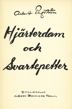 Hjärterdam och Svartepetter (e-bok) av Albert E