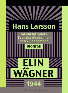 Hans Larsson : Tal vid inträdet i Svenska Akade