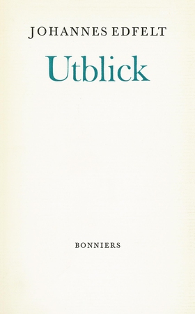 Utblick (e-bok) av Johannes Edfelt
