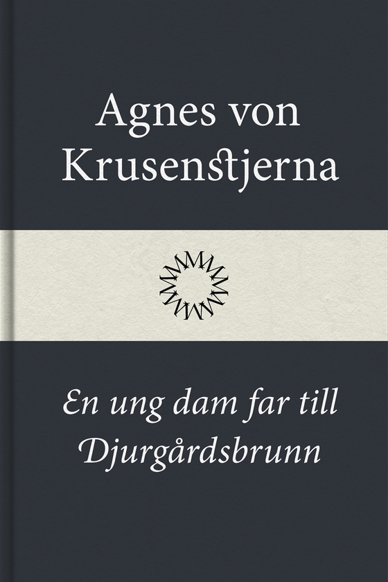 En ung dam far till Djurgårdsbrunn