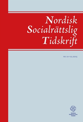 Nordisk Socialrättslig Tidskrift 11-12, 2015 (e