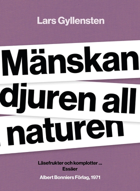 Mänskan djuren all naturen : läsefrukter och ko