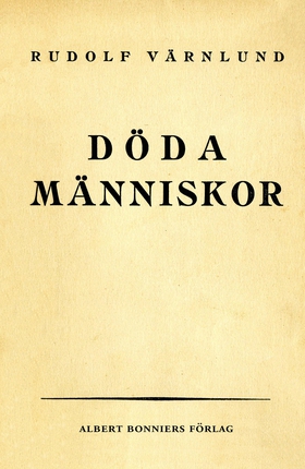 Döda människor : noveller (e-bok) av Rudolf Vär