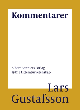 Kommentarer (e-bok) av Lars Gustafsson
