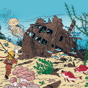 Rackham den Rödes skatt (ljudbok) av Hergé, He