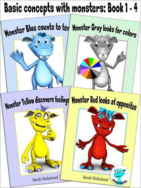Basic concepts with monsters: Book 1 - 4 (e-bok