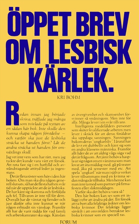 Öppet brev om lesbisk kärlek (e-bok) av Kri Boh