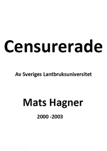 Censurerade Av Sveriges Lantbruksuniversitet