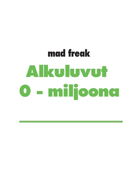 Alkuluvut 0 - 1 miljoona (e-bok) av Mad Freak