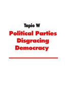 Political Parties Disgracing Democracy: Cognitive Dissonance in Finland