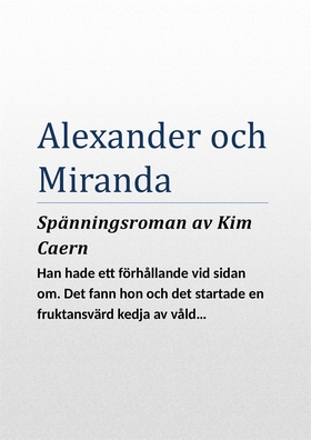 Alexander och Miranda (e-bok) av Kim Caern