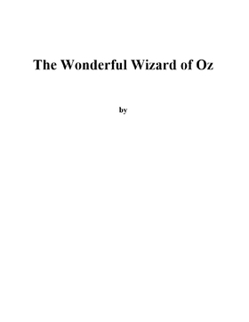 The Wonderful Wizard of Oz (e-bok) av L. Frank 