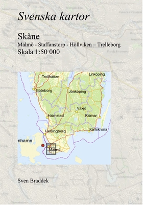 Svenska kartor. Malmö - Staffanstorp - Höllvike