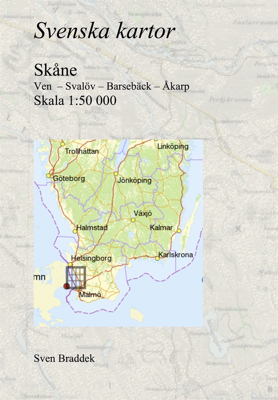 Svenska kartor. Ven  – Svalöv – Barsebäck – Åkarp (Skåne)