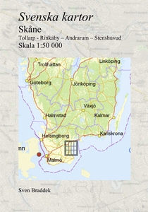Svenska kartor. Tollarp - Rinkaby – Andrarum –