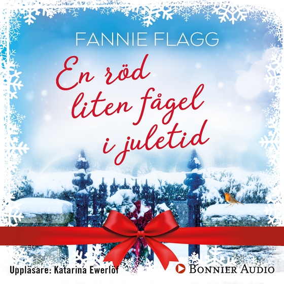 En röd liten fågel i juletid