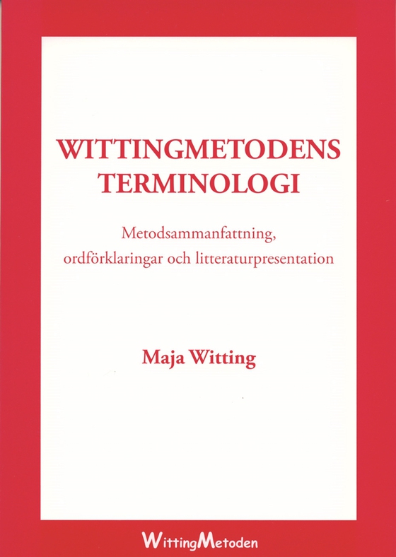 Wittingmetodens terminologi