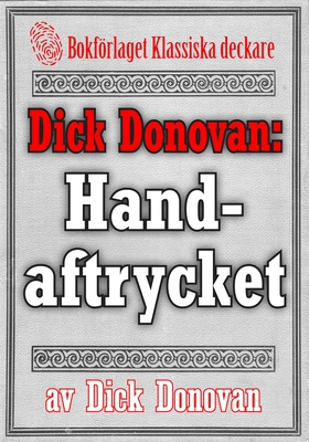 Dick Donovan: Handaftrycket. Återutgivning av t