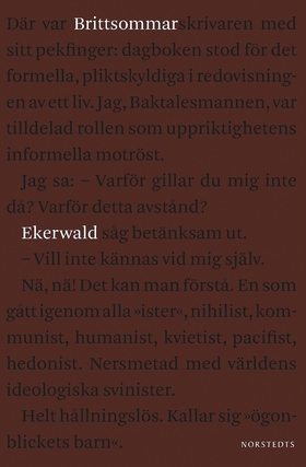 Brittsommar (e-bok) av Carl-Göran Ekerwald