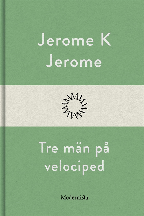 Tre män på velociped