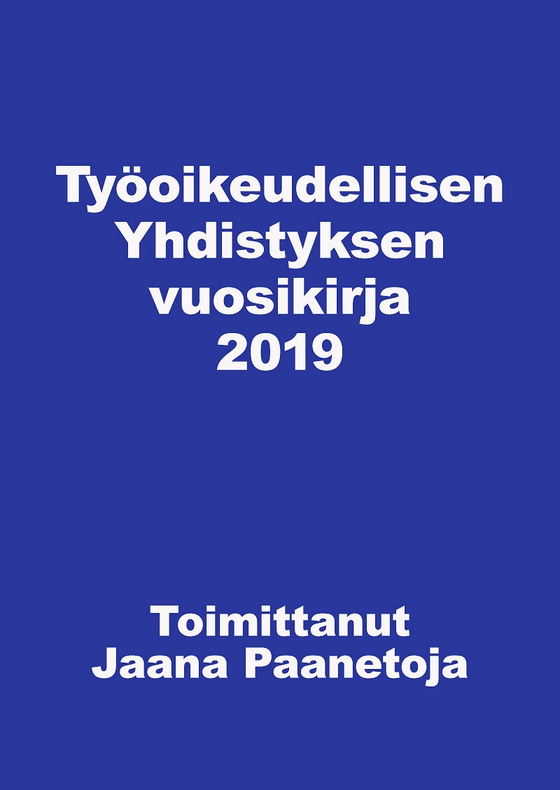 Työoikeudellisen yhdistyksen vuosikirja 2019