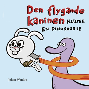 Den flygande kaninen hjälper en dinosaurie (e-b