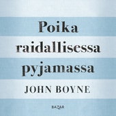 Poika raidallisessa pyjamassa