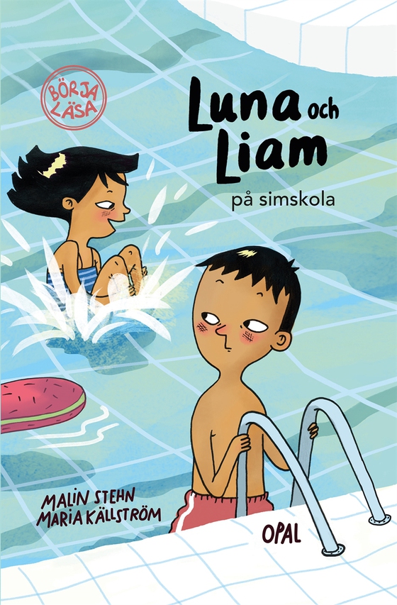 Luna och Liam på simskola