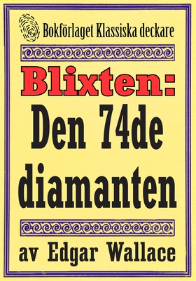 Blixten: Den 74de diamanten. Text från 1931 kom