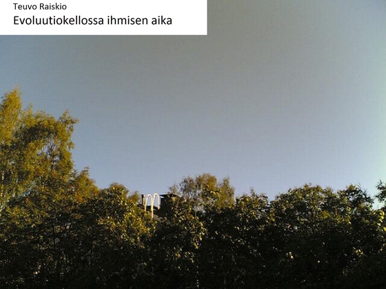 Evoluutiokellossa ihmisen aika