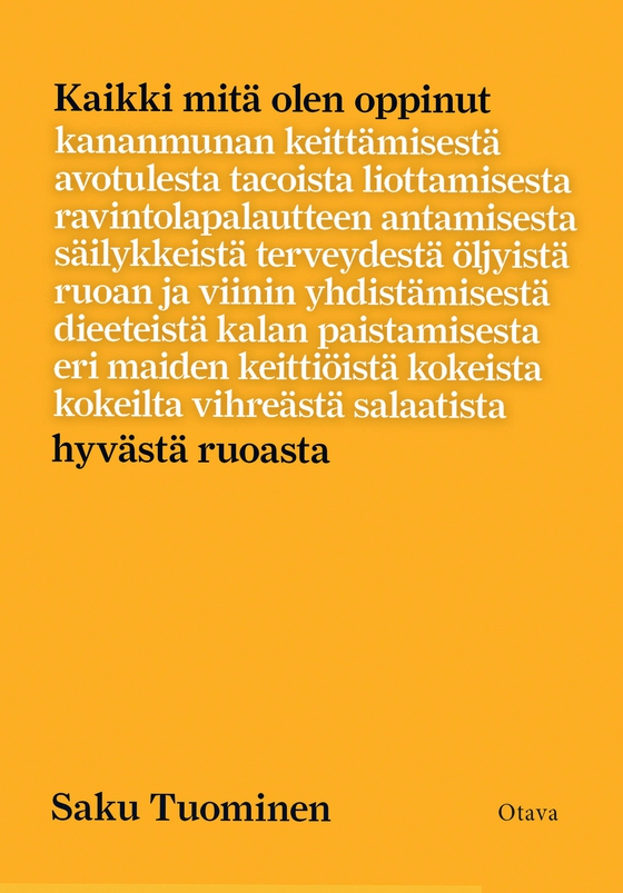 Kaikki mitä olen oppinut hyvästä ruoasta