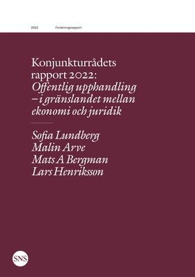 Konjunkturrådets rapport 2022: Offentlig upphan