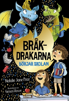 Bråkdrakarna börjar skolan (e-bok) av Natalie J