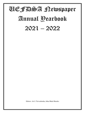 UEF DSA Newspaper Annual yearbook 2021-2022 (e-