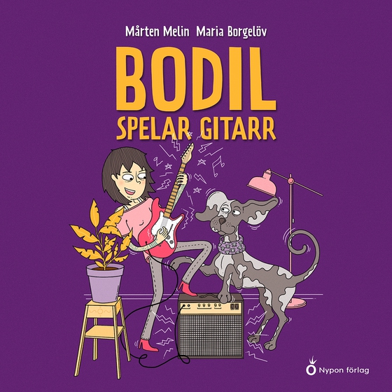 Bodil spelar gitarr