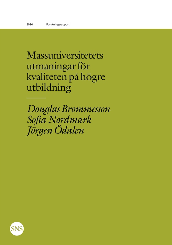 Massuniversitetets utmaningar för kvaliteten på högre utbildning