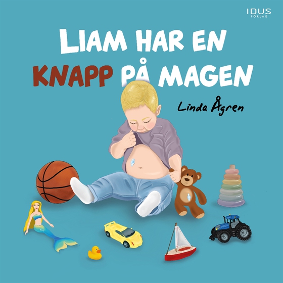 Liam har en knapp på magen