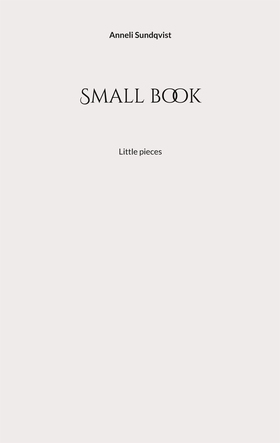 Small book: Little pieces (e-bok) av Anneli Sun