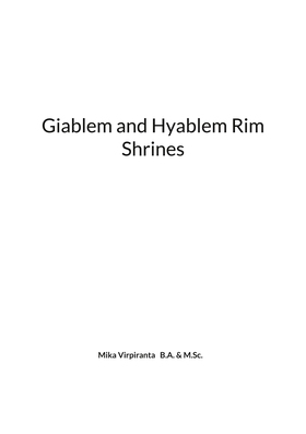 Giablem and Hyablem Rim Shrines (e-bok) av Mika