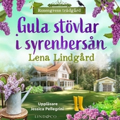 Gula stövlar i syrenbersån