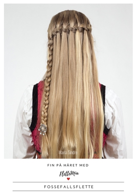 Fin på håret med FletteMia: Fossefallsflette (ebok) av Maria Sindre