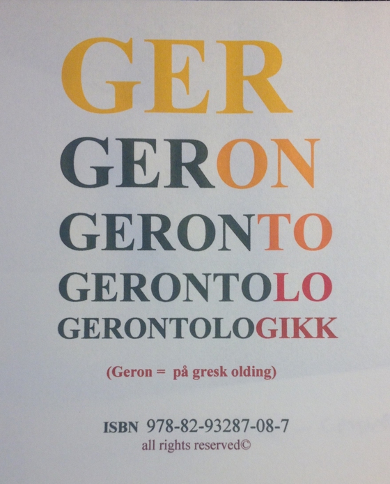 Gerontologikk på Norsk