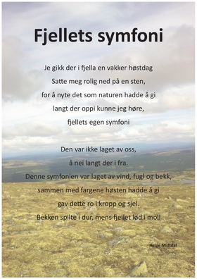 fjellets symfoni - Diktbilde (ebok) av Helge MIdtdal