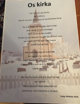 Os kjerka Diktbilde - diktbilde fra Os bygda (ebok) av Helge MIdtdal