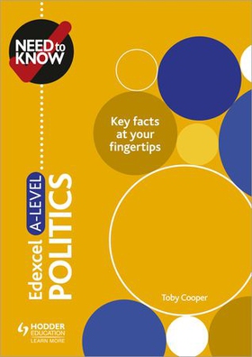 Need to Know: Edexcel A-level Politics (ebok) av Toby Cooper