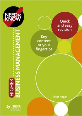 Need to Know: Higher Business Management (ebok) av Peter Hagan