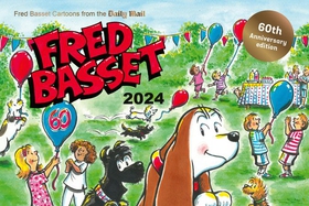 Fred Basset Yearbook 2024 - Celebrating 60 Years of Fred Basset: Witty Cartoon Strips from the Daily Mail (ebok) av Alex Graham